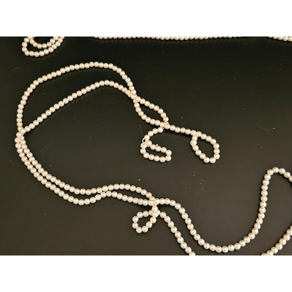 Vintage Crystal Pearl Garland 118 in in length